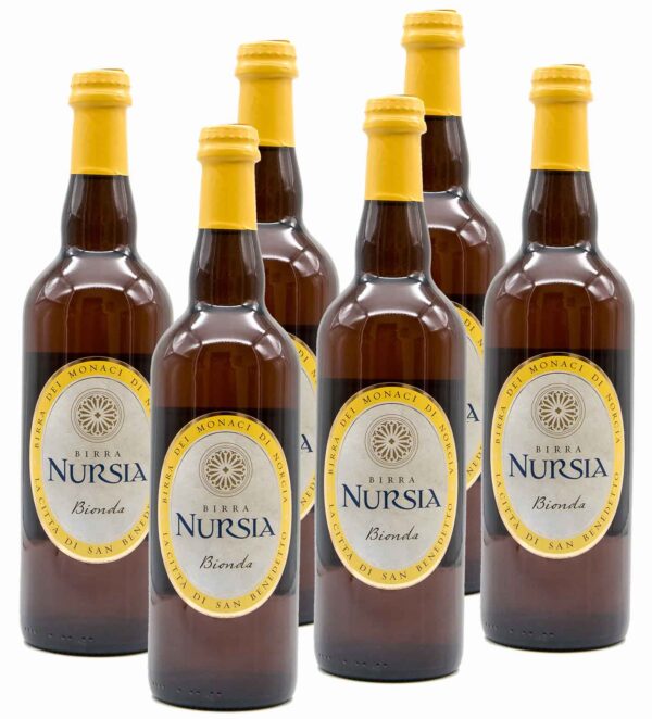 Birra Nursia Bionda 75cl - Confezione da 6 - Monastero San Benedetto Norcia